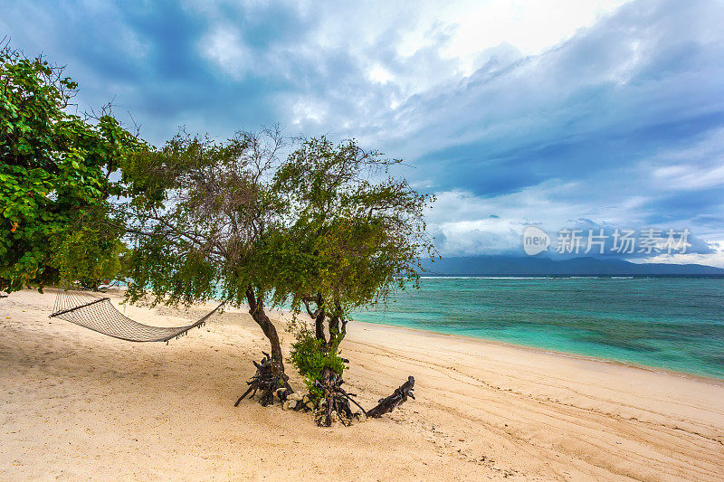 Gili Trawangan岛海岸，印度尼西亚。